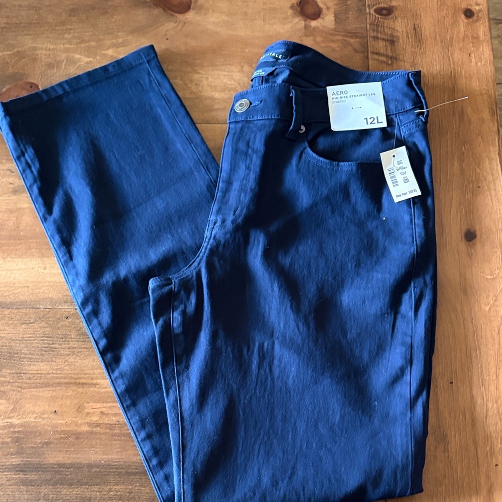 Aeropostale Deep Blue Straight Leg Pants